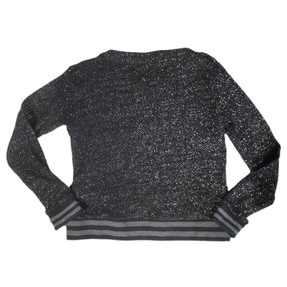 Metallic Black/Silver Sweater by Splendid - Picture 2 of 6